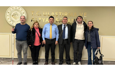 Türkiye Görme Engelliler Derneği’nden Ulaştırma Bakanlığı’na Kritik Ziyaret