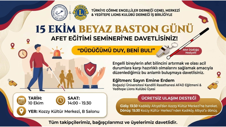 15 Ekim Beyaz Baston Günü Kapsamında 