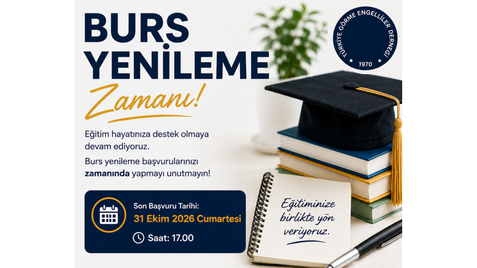 Yeni Dönem Burs Başvuruları ve Yenileme İşlemleri Başladı